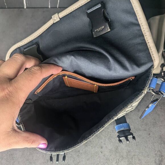 Coach Mens League Hybrid Crossbody In Signature C Jacquard - Picture 8 of 11